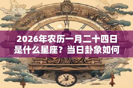 2026年农历一月二十四日是什么星座？当日卦象如何？