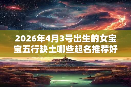 2026年4月3号出生的女宝宝五行缺土哪些起名推荐好 2026年4月3号出生的女宝宝五行缺土哪些起名推荐好