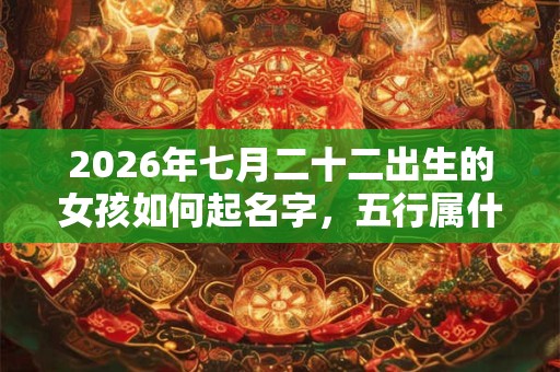 2026年七月二十二出生的女孩如何起名字,五行属什么 2026年七月二十二出生的女孩如何起名字,五行属什么