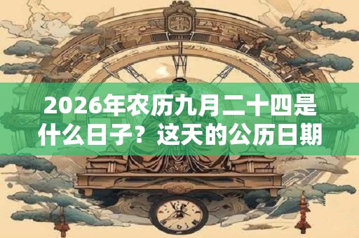2026年农历九月二十四是什么日子?这天的公历日期查询 2026年农历九月二十四是什么日子?这天的公历日期查询
