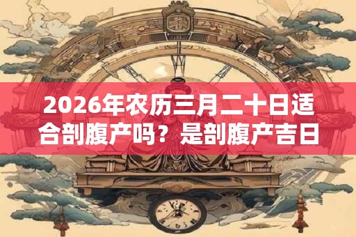 2026年农历三月二十日适合剖腹产吗？是剖腹产吉日吗？