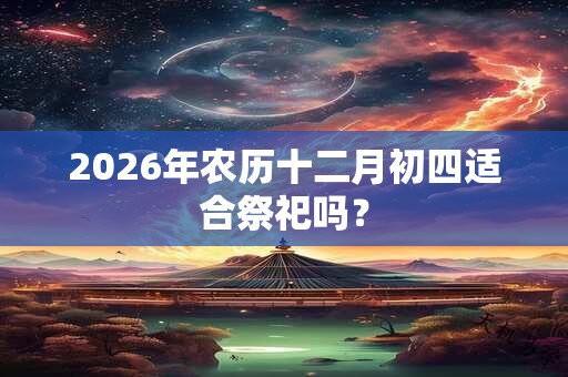 2026年农历十二月初四适合祭祀吗？