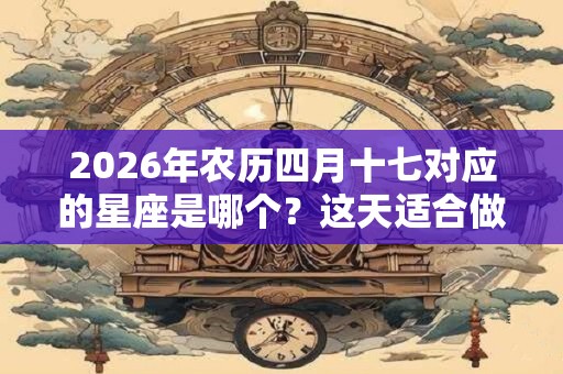2026年农历四月十七对应的星座是哪个?这天适合做什么事? 2026年农历四月十七对应的星座是哪个?这天适合做什么事?