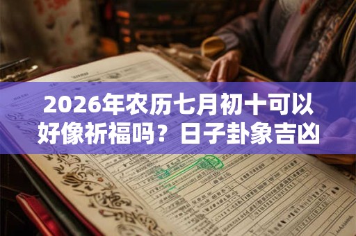 2026年农历七月初十可以好像祈福吗?日子卦象吉凶? 2026年农历七月初十可以好像祈福吗?日子卦象吉凶?
