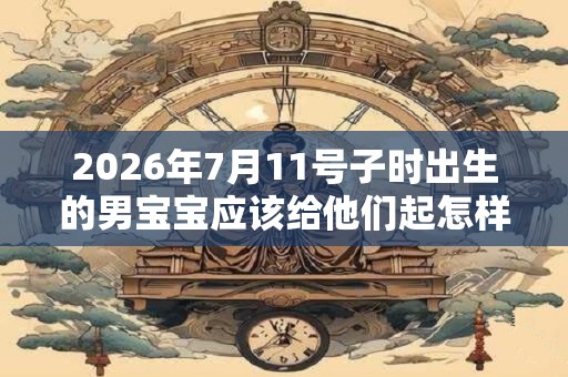 2026年7月11号子时出生的男宝宝应该给他们起怎样的名字