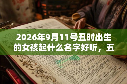 2026年9月11号丑时出生的女孩起什么名字好听，五行属什么