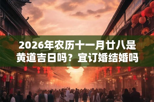 2026年农历十一月廿八是黄道吉日吗？宜订婚结婚吗？