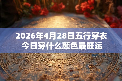 2026年4月28日五行穿衣 今日穿什么颜色最旺运