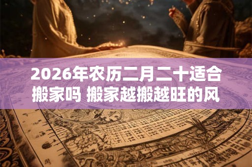2026年农历二月二十适合搬家吗 搬家越搬越旺的风水