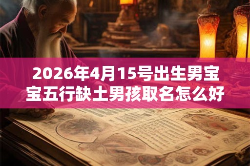 2026年4月15号出生男宝宝五行缺土男孩取名怎么好 2026年4月15号出生男宝宝五行缺土男孩取名怎么好