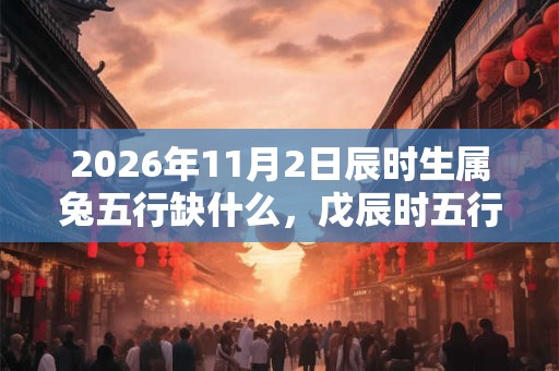 2026年11月2日辰时生属兔五行缺什么，戊辰时五行缺什么