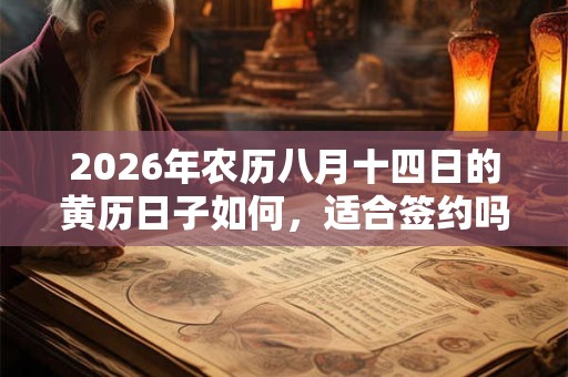2026年农历八月十四日的黄历日子如何，适合签约吗？