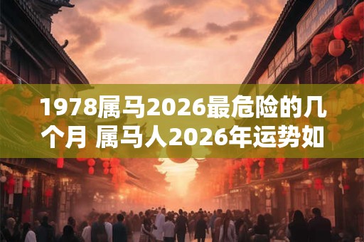 1978属马2026最危险的几个月 属马人2026年运势如何
