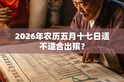 2026年农历五月十七日适不适合出殡？
