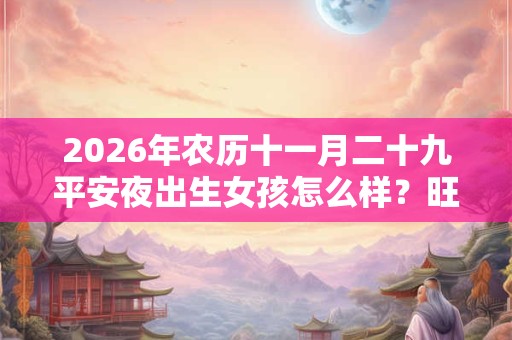 2026年农历十一月二十九平安夜出生女孩怎么样？旺父母吗？