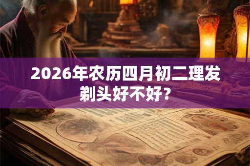 2026年农历四月初二理发剃头好不好？