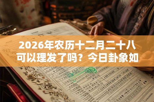 2026年农历十二月二十八可以理发了吗？今日卦象如何？