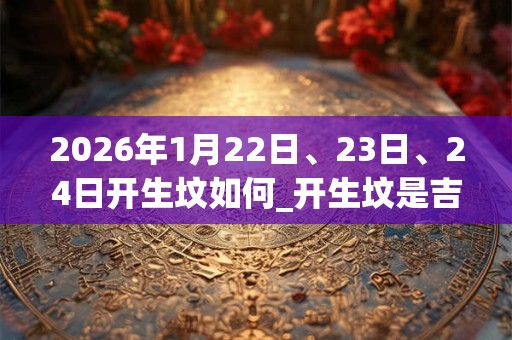 2026年1月22日、23日、24日开生坟如何_开生坟是吉日吗