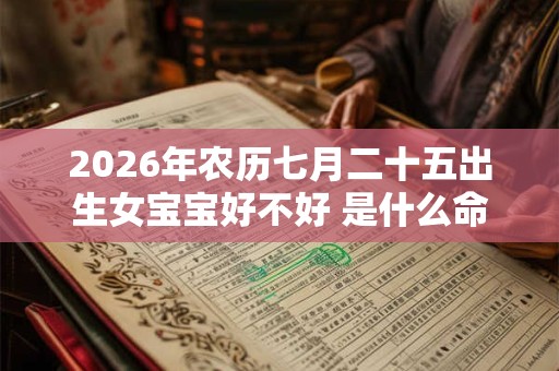2026年农历七月二十五出生女宝宝好不好 是什么命