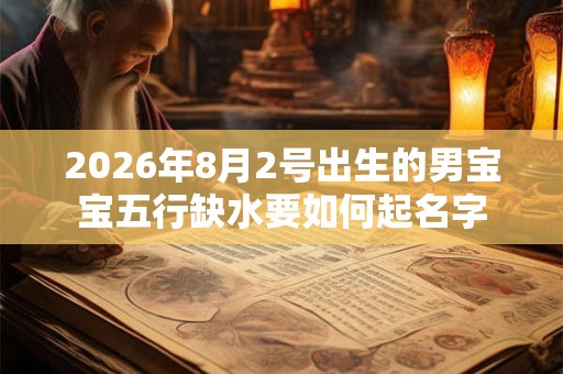 2026年8月2号出生的男宝宝五行缺水要如何起名字