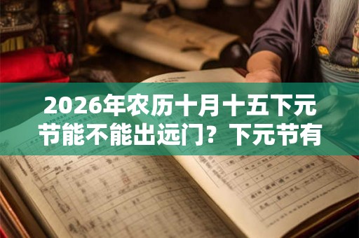 2026年农历十月十五下元节能不能出远门?下元节有何忌讳? 2026年农历十月十五下元节能不能出远门?下元节有何忌讳?