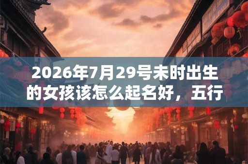 2026年7月29号未时出生的女孩该怎么起名好,五行是什么? 2026年7月29号未时出生的女孩该怎么起名好,五行是什么?