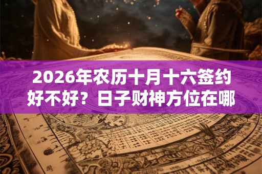 2026年农历十月十六签约好不好?日子财神方位在哪里? 2026年农历十月十六签约好不好?日子财神方位在哪里?