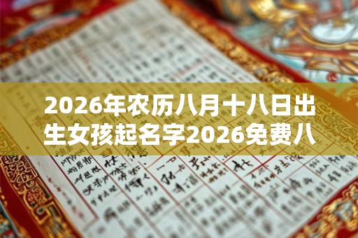 2026年农历八月十八日出生女孩起名字2026免费八字起名