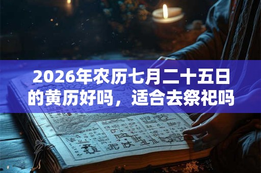2026年农历七月二十五日的黄历好吗,适合去祭祀吗? 2026年农历七月二十五日的黄历好吗,适合去祭祀吗?