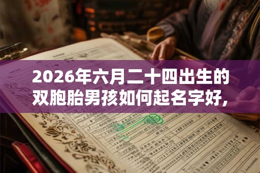 2026年六月二十四出生的双胞胎男孩如何起名字好,五行属什么? 2026年六月二十四出生的双胞胎男孩如何起名字好,五行属什么?