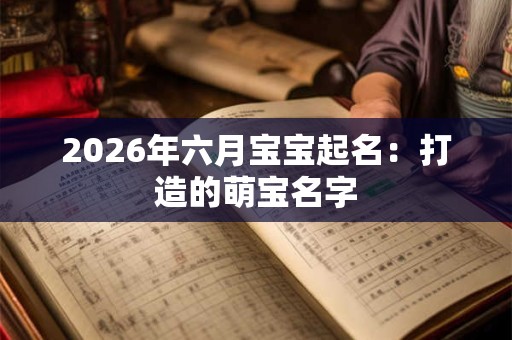 2026年六月宝宝起名：打造的萌宝名字