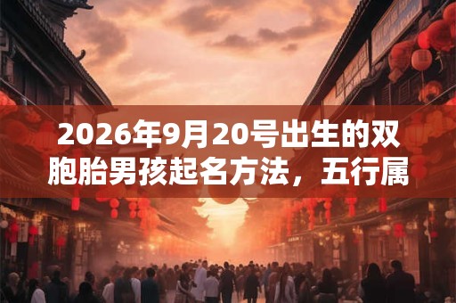 2026年9月20号出生的双胞胎男孩起名方法,五行属什么 2026年9月20号出生的双胞胎男孩起名方法,五行属什么