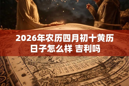 2026年农历四月初十黄历日子怎么样 吉利吗 2026年农历四月初十黄历日子怎么样 吉利吗