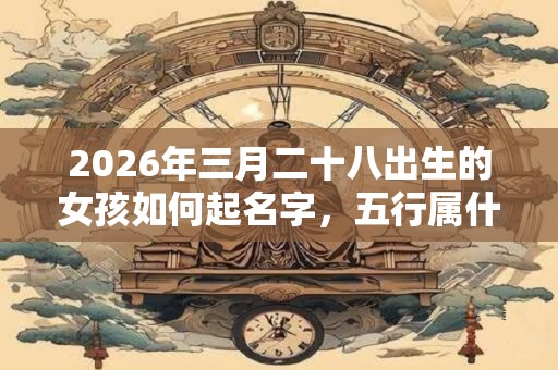 2026年三月二十八出生的女孩如何起名字，五行属什么
