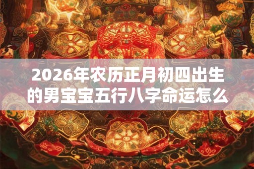 2026年农历正月初四出生的男宝宝五行八字命运怎么样？