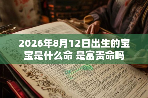 2026年8月12日出生的宝宝是什么命 是富贵命吗