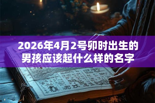 2026年4月2号卯时出生的男孩应该起什么样的名字