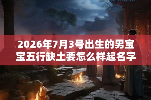 2026年7月3号出生的男宝宝五行缺土要怎么样起名字 2026年7月3号出生的男宝宝五行缺土要怎么样起名字