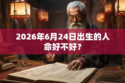 2026年6月24日出生的人命好不好？