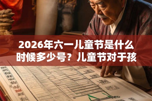 2026年六一儿童节是什么时候多少号？儿童节对于孩子的意义是什么？