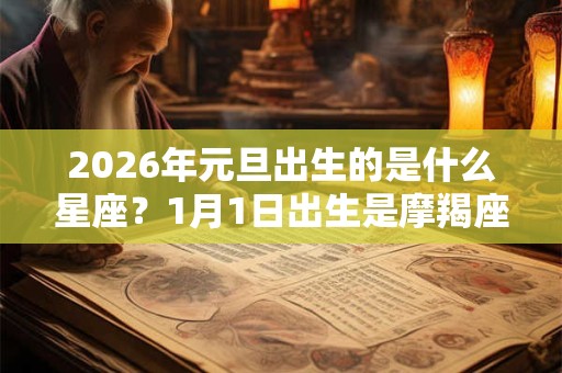 2026年元旦出生的是什么星座？1月1日出生是摩羯座吗？
