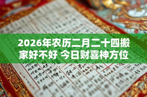 2026年农历二月二十四搬家好不好 今日财喜神方位 2026年农历二月二十四搬家好不好 今日财喜神方位