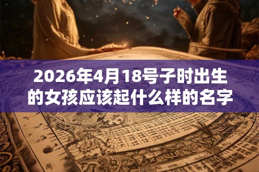 2026年4月18号子时出生的女孩应该起什么样的名字