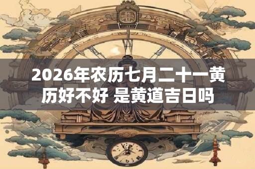 2026年农历七月二十一黄历好不好 是黄道吉日吗 2026年农历七月二十一黄历好不好 是黄道吉日吗