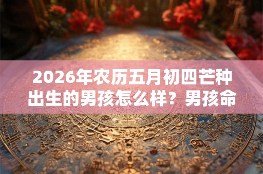 2026年农历五月初四芒种出生的男孩怎么样?男孩命运好吗? 2026年农历五月初四芒种出生的男孩怎么样?男孩命运好吗?