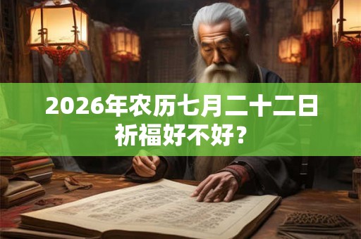 2026年农历七月二十二日祈福好不好? 2026年农历七月二十二日祈福好不好?