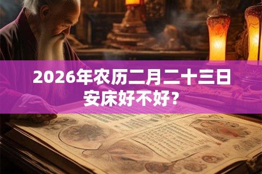 2026年农历二月二十三日安床好不好? 2026年农历二月二十三日安床好不好?