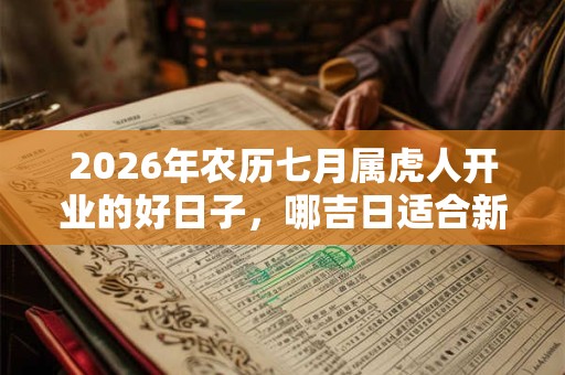 2026年农历七月属虎人开业的好日子，哪吉日适合新店开张