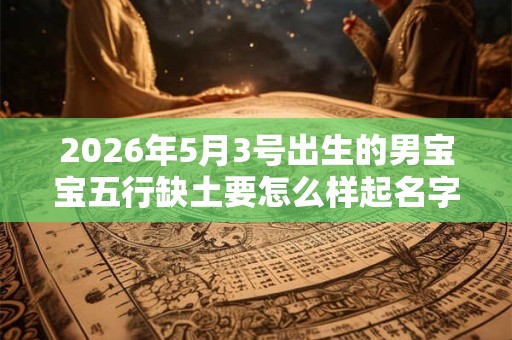 2026年5月3号出生的男宝宝五行缺土要怎么样起名字
