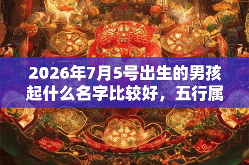 2026年7月5号出生的男孩起什么名字比较好,五行属什么 2026年7月5号出生的男孩起什么名字比较好,五行属什么